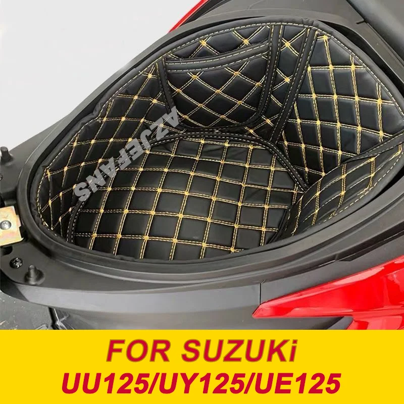 

FOR SUZUKi UU125 UY125 UE125 Motorcycle Seat Bucket Liner Cushion Storage Box Mat Protector Accessories