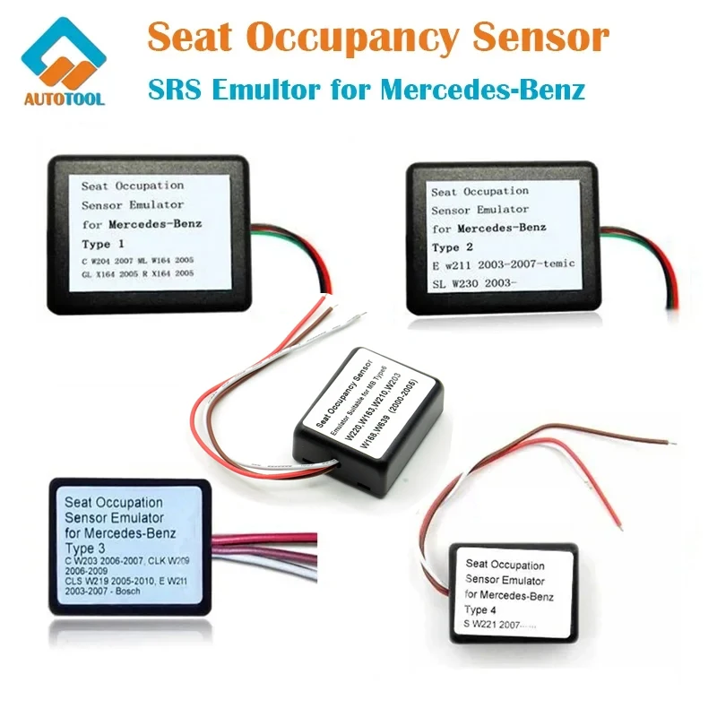 MB Seat Occupancy Occupation Sensor SRS Emulator for Mer-cedes Benz W203 W204 W209 W211 W219 W221 W230 W164 X164 2003-2010 Car