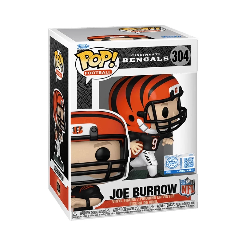 طبعة أصلية FUNKO POP لكرة القدم سينسيناتي بنغالز جو بورو أكشن سطح المكتب زينة زخرفية نموذج اللعب تحصيل نموذج