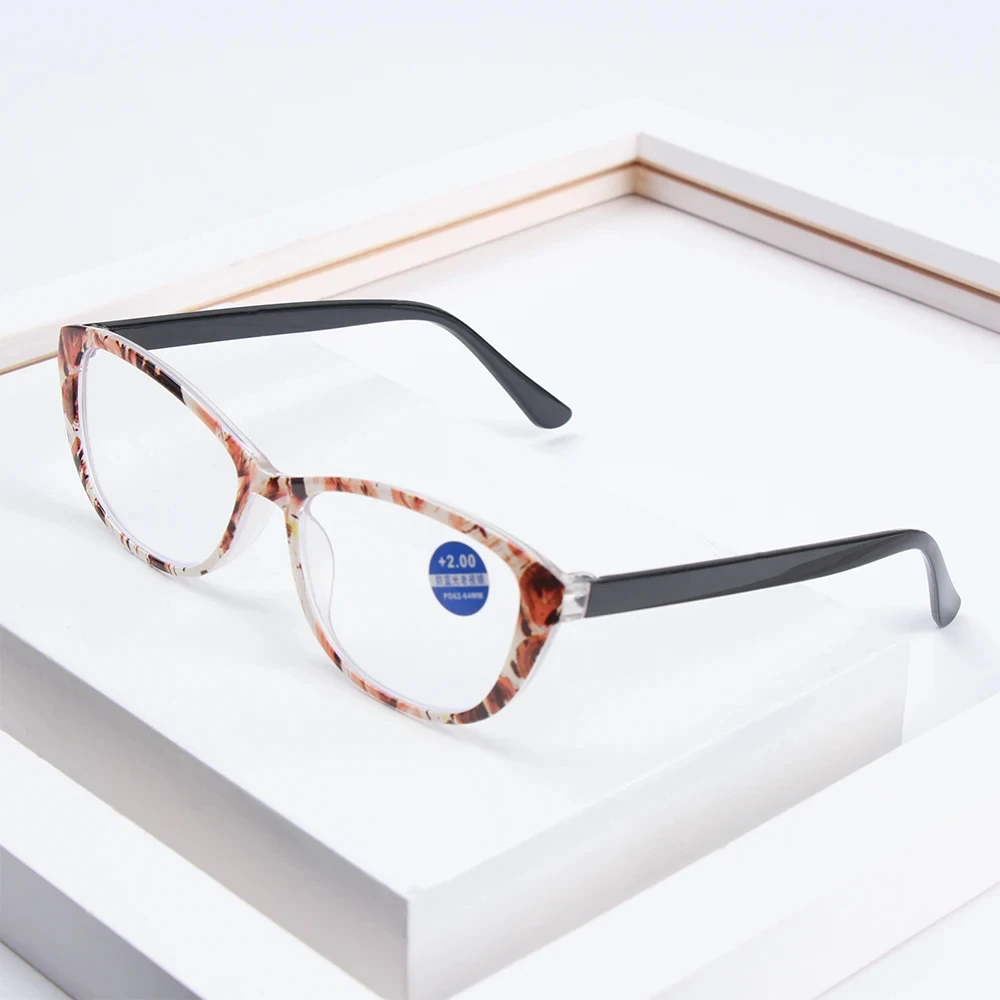 Women\'s Glasses 2023 Trend Printed Frame Reading Glasses Men Eye Protection Anti-Blue Light Presbyopia Eyeglasses +1.0~+4.0