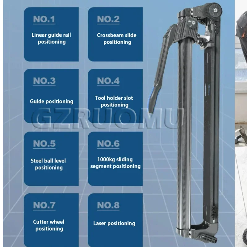 

High Precision Tile Push Knife Rock Plate Special Cutting Machine Industrial Grade Manual Push Knife Tile Cutting Machine 0.8M