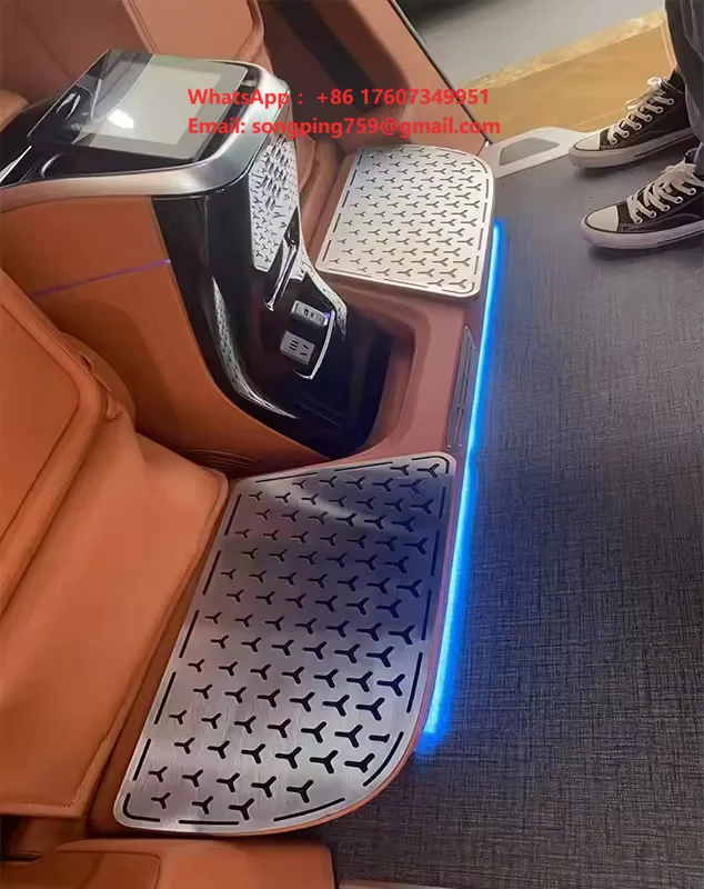 W447 V260 Car Center Console Armrest Box with Cup Holder USB Charger Leather Storage Organizer for Van Interior Upgrade