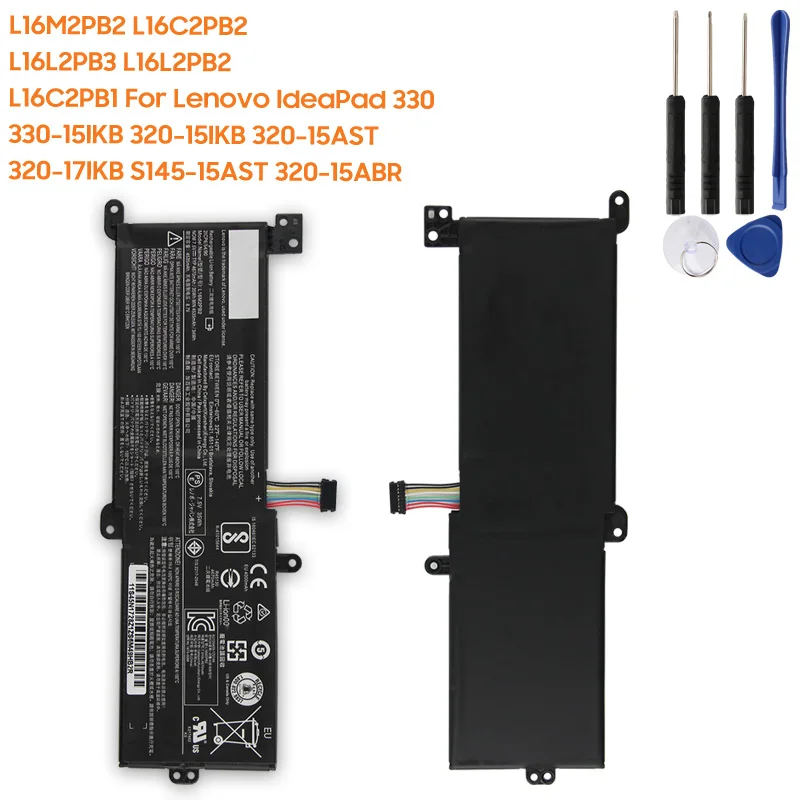 

Replacement Battery L16C2PB2 L16M2PB2 for Lenovo IdeaPad 330 330-15IKB 320-15IKB 320-15AST 320-17IKB S145-15AST 320-15ABR 35Wh