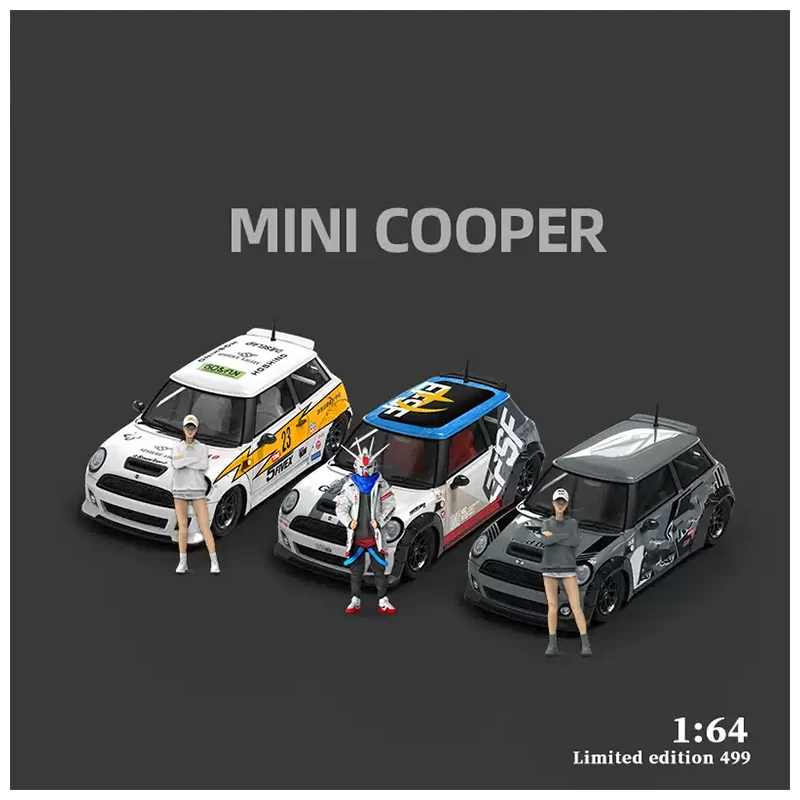 GT MINI children's toys AM1:64 Cooper Lightning Cow die-cast simulation alloy car model mecha latte art collection ornament gift