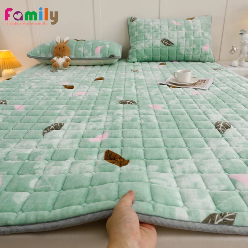 Winter Flannel Inflatable Sleeping Mattress Sleeping Mat on The Floor Double Mattress Free Shipping Bedroom Tatami Futon Pad