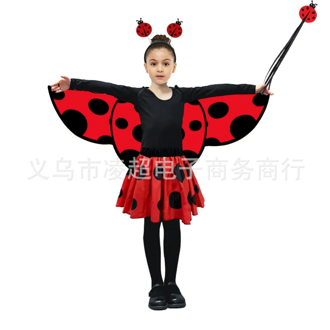 

Children's Halloween Bat Bee Cosplay Set Butterfly Cape Headband Short Skirt Performance Set Carnival Party Costumes