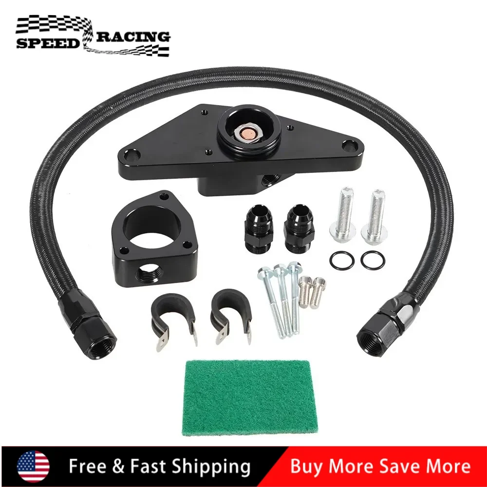 

High Quality Coolant Bypass Kit With Braided Hose Line fit For Ram All 6.7L Cummins & 03-07 5.9L 07.5-18 Dodge Manual Diesel
