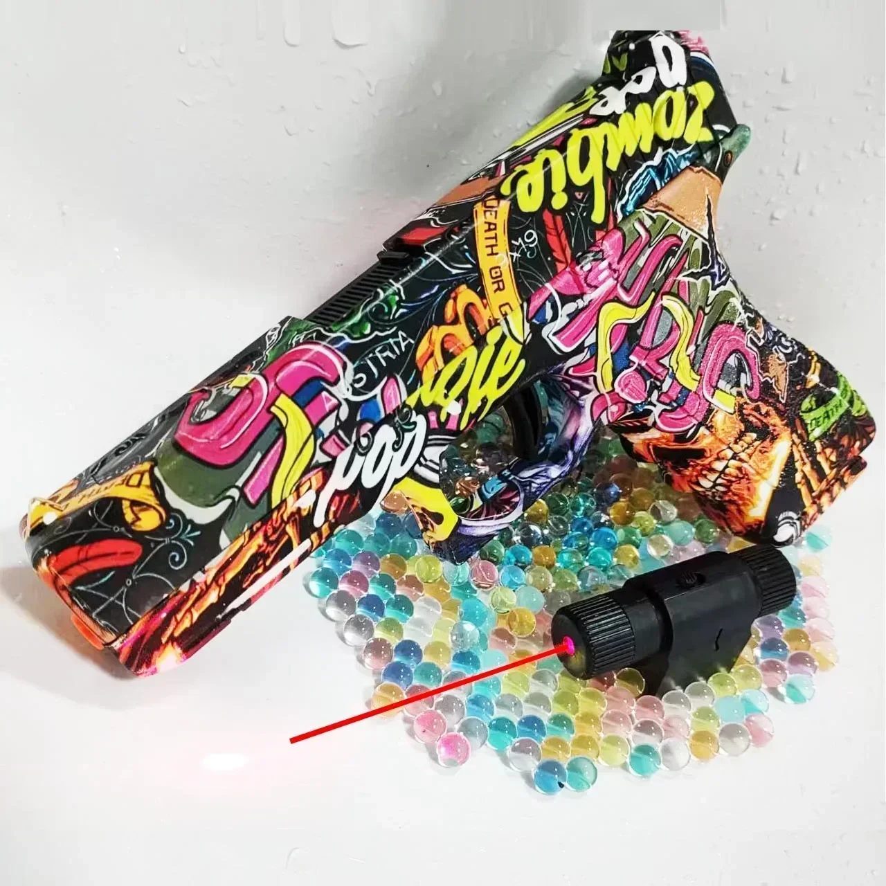 Pistolet jouet pour enfants avec Laser G17, balle en mousse souple, boule d'eau, pistolet Airsoft manuel, Sports de plein air, arme de jeu CS