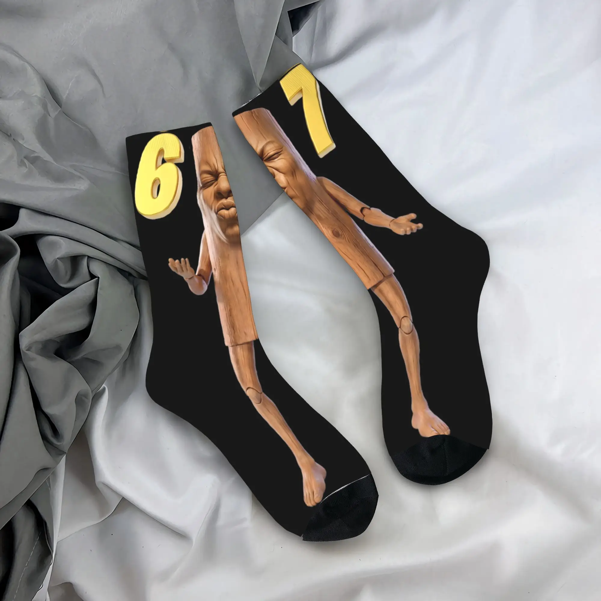 Men's Socks Tung Tung Tung Sahur  Stockings Anti Skid Medium Soft Socks Autumn Casual Graphic Running Sports Socks
