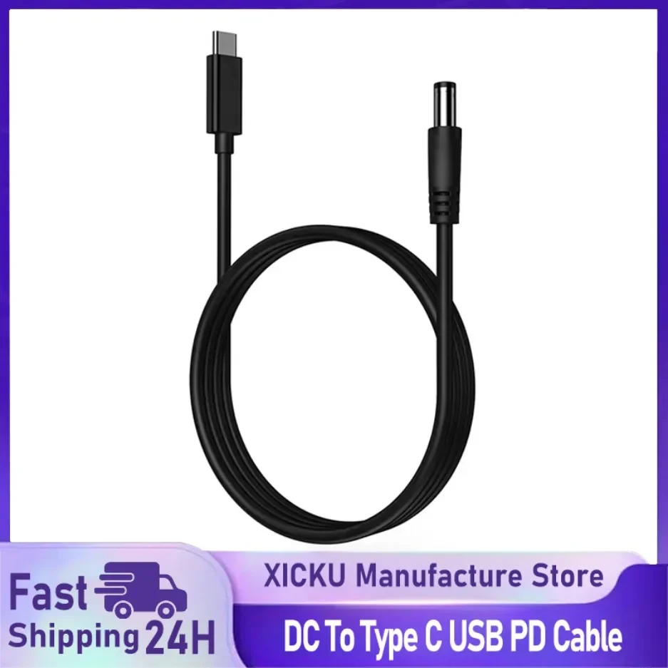 New DC To Type C USB PD 9V 12V 15V 20V 5.5x2.1mm 2.5 Power Supply Cable for Wireless Router Laptop LED Strip Speaker CCTV Camera