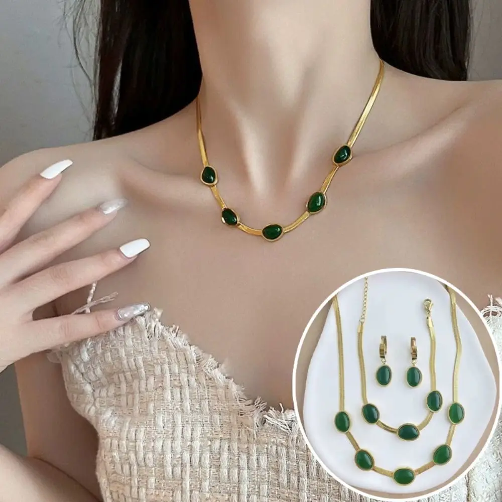 4 шт. браслет зеленый комплект ювелирных изделий со стразами колье свет роскошное ожерелье серьги комплект винтажные ювелирные изделия с кристаллами костюм свадьба