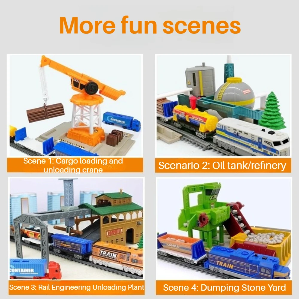 Zestaw Kolejowy Kolej Ekspresowy Harmony Zestaw Kolejowy Zmontowany Zabawka dla Dzieci Kolejka Elektryczna Tor Wiele Opcji Prezent dla Chłopca