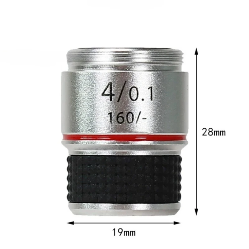 1PCS 4x High-Definition Objective Lens Accessory Multiplier for 185 Biological Microscopes Tools
