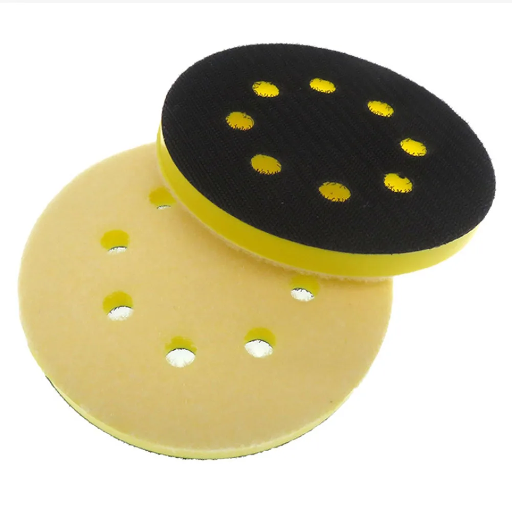 For Polishing 5 Inch Sanding Pad 8 Holes Sanding Pad Contoured And Curved Surfaces Easy To Use Foam Interface Pad