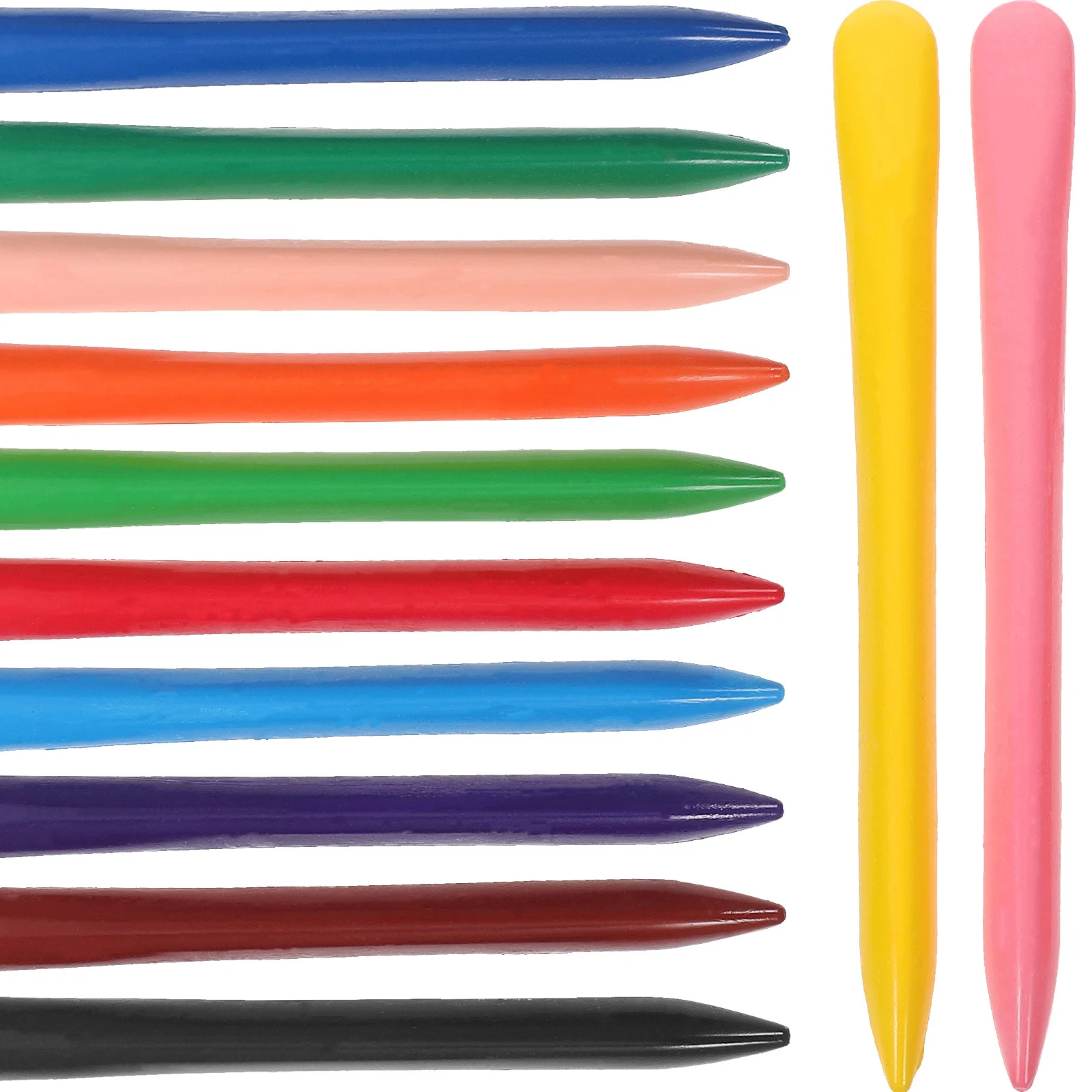 

12 Colors Non Toxic Crayons for Toddlers Washable Large Safe Pastel Watercolor Art Drawing Supplies Non Crayons