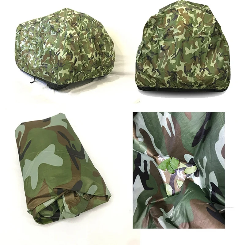 All Size Beach ATV Camouflage Protective Covers Quad Scooter Motorbike Rain&Waterproof Covers Anti-UV 4-wheel Motor Bike Cover