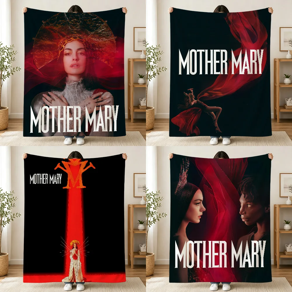 Movie Mother Mary Blanket Printed Flannel Soft Warm Cozy Season Nap Bed Sofa Travel Camping Gift Adults Kids