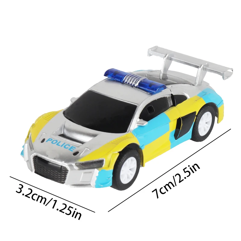 Analoges Slot-Auto für Carrera Go Scalextric 1 64 1/64 Elektro-Hochgeschwindigkeits-Rennstrecke im Maßstab 1:64 Polizei-Rennwagen Fahrzeugspielzeug