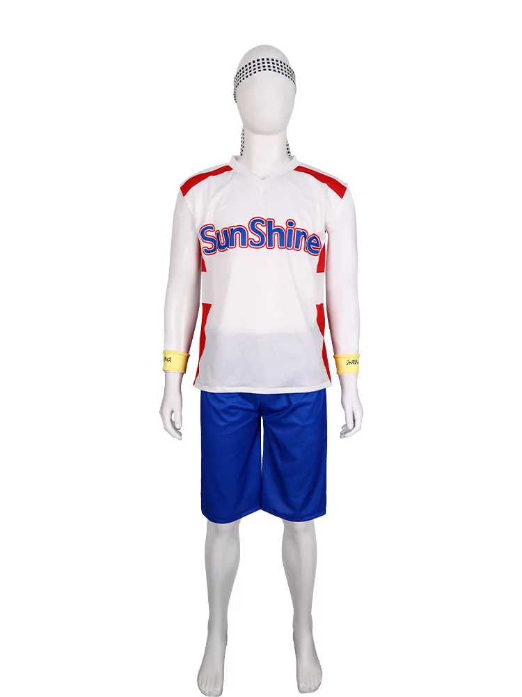 

Japanese Comedian Adult Sunshine Signature Uniform Carnaval Halloween Dress Up Costume Full Set Men Cosplay Costumes