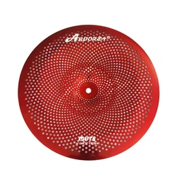 Red Mute Quiet Low Volume Cymbal 16 Inch China Cymbal for Durmmers