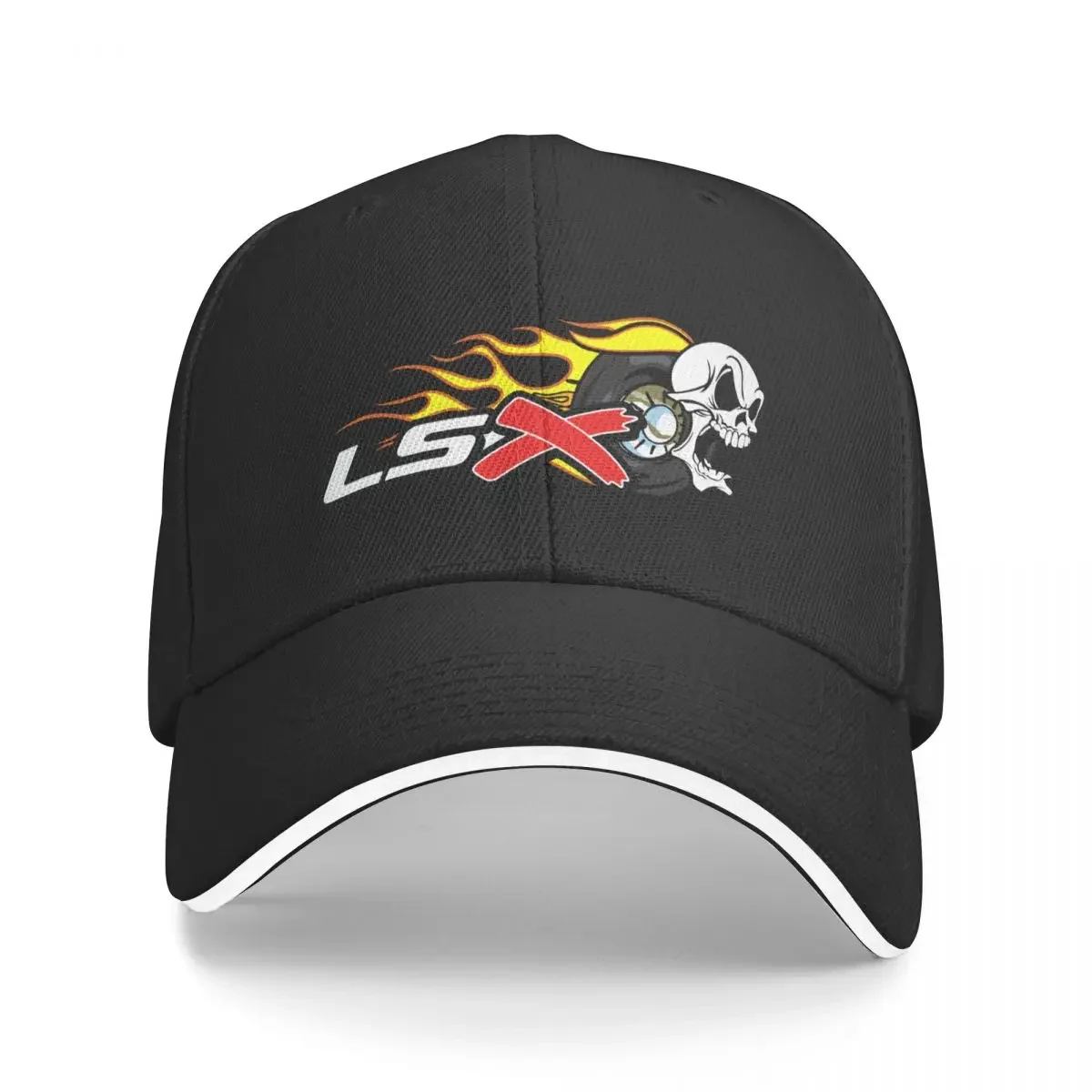 

Skull LSX Flames Fire Tire Fast Baseball Cap Luxury Man Hat Hood Military Cap Man Women's Men's