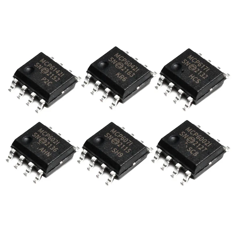 1PCS MCP601 MCP602 MCP607 MCP617 MCP6002  MCP6022  MCP6041  MCP6042 MCP6142T-I/SN SOP8 Operational amplifier chip