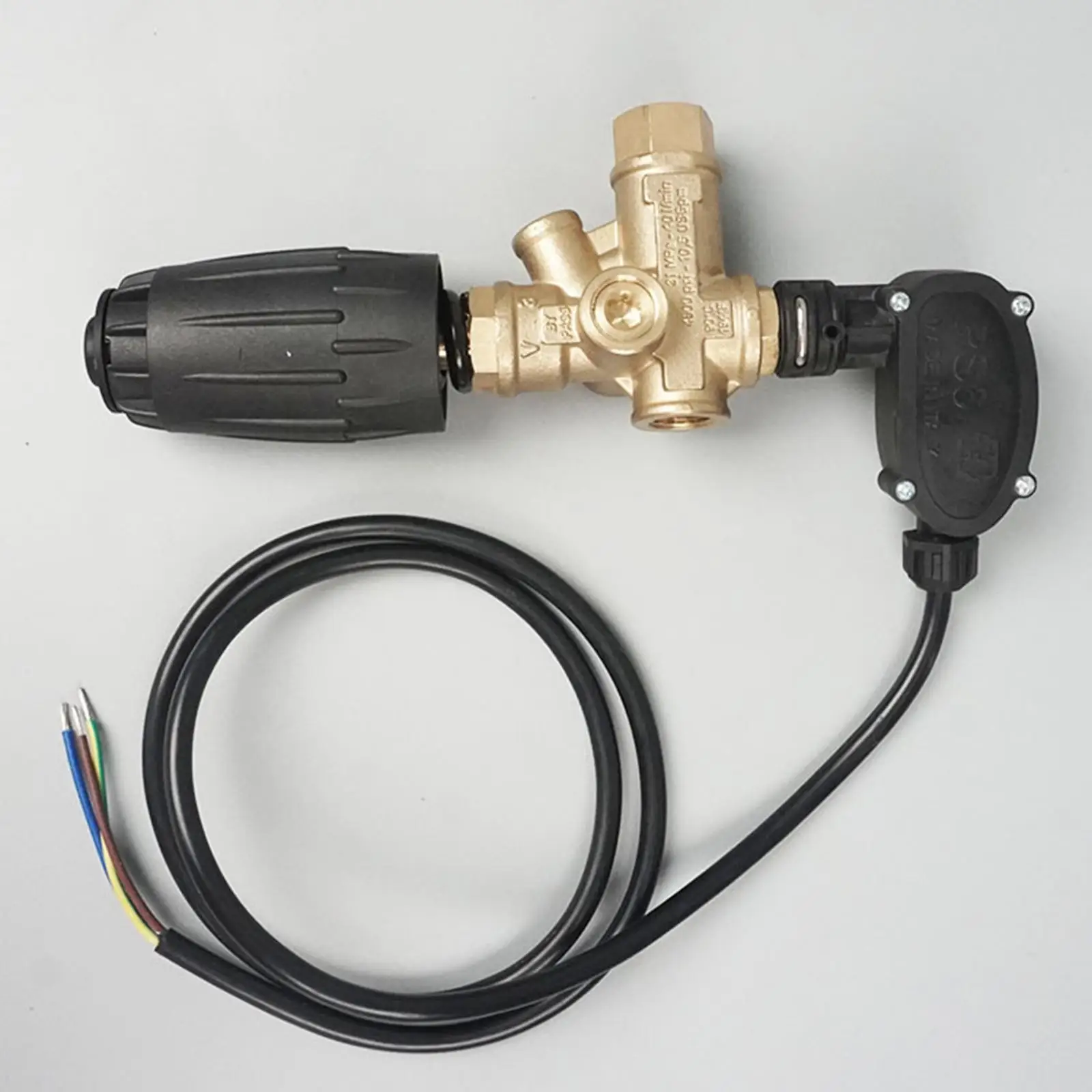 Durable Brass Unloader Valve for Pressure Washer Pump Head with Pressure Switch Ideal for High Pressure Cleaning Machines