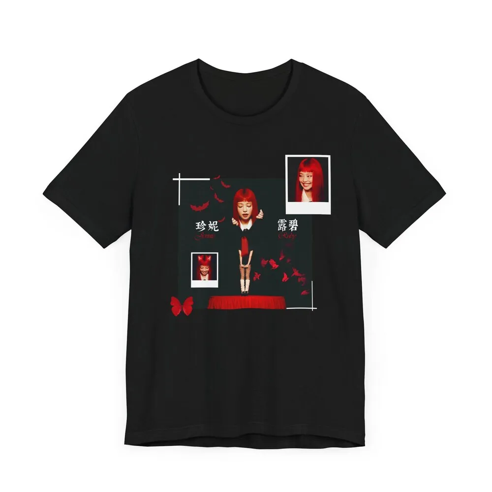 تي شيرت Kpop Album Merch للجنسين من Jennie Ruby Design Music Lover قميص Fan Apparel ملابس الحفلات الموسيقية