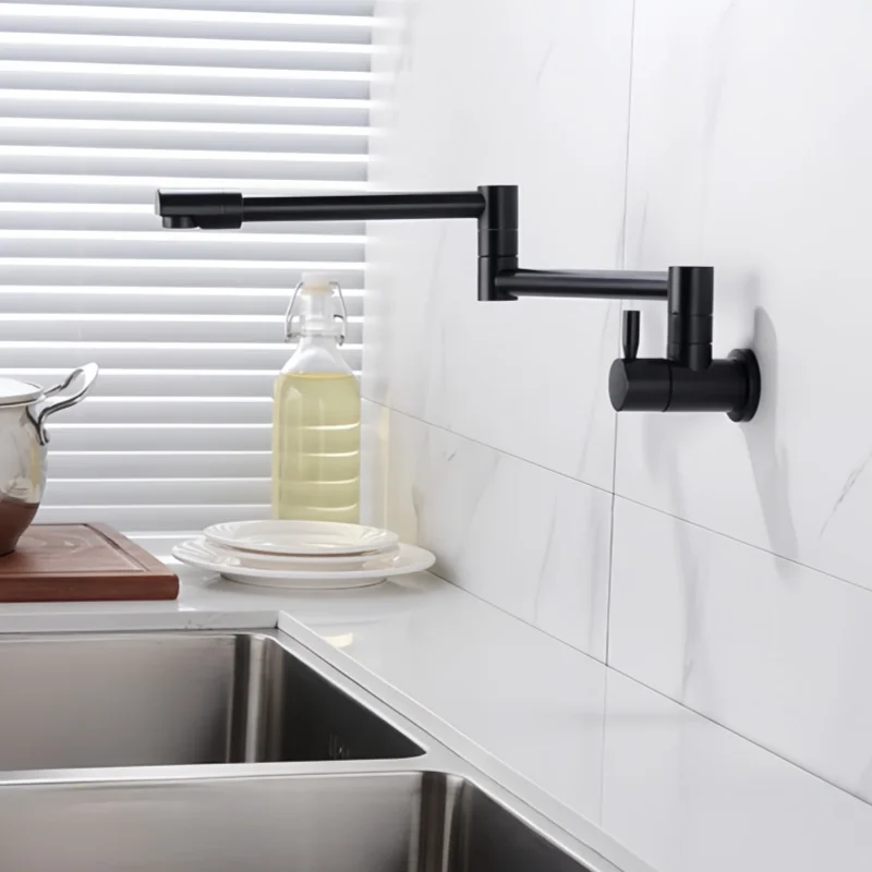 pot-filler-tap-wall-mounted-foldable-kitchen-faucet-single-cold-single-hole-sink-tap-rotate-folding-spout-chrome-brushed-black-2
