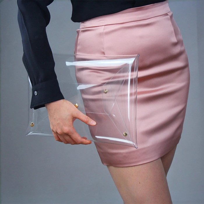 

Прозрачная сумка с кристаллами, золотая сумка с заклепками и пуговицами, женская сумка, пластиковая водонепроницаемая сумка для документов из ПВХ, модный повседневный клатч