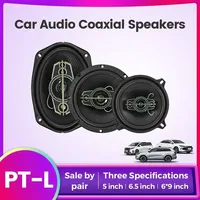 2Pcs 5/6.5/6*9 '' Inch HiFi Coaxial Car Automotive Music Stereo Speakers Frequency Vehicle Door Audio 20KHz High Pitched Speaker