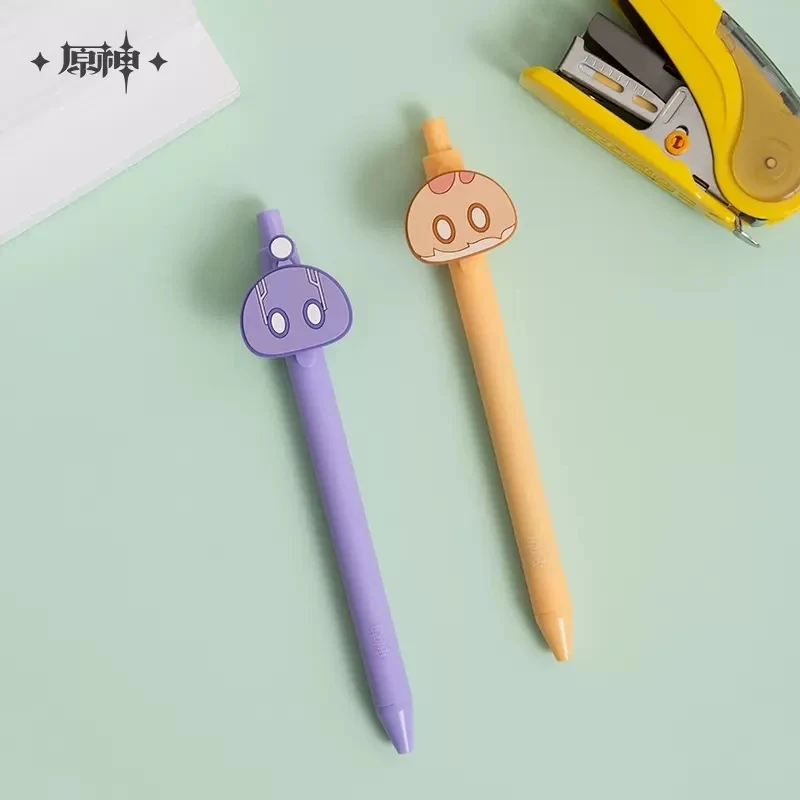 miHoYo Official Game Genshin Impact SLIME Gel Pen Cosplay Accessories Anime Student DIY Supplies New Christmas Birthday Gifts