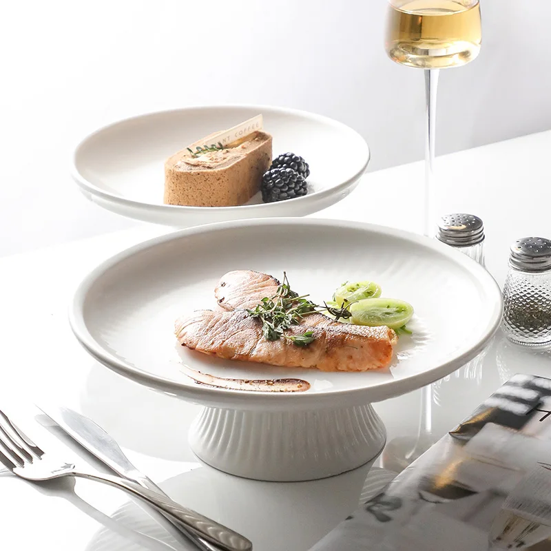 

High Aesthetic Value Fruit Tray Cerc ternoon Tea Dert Plate Home Living Room New 2025 Sle Pure Color Japanese Sle