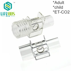 Compatible Etco2 Airway Adapter CO2 Airway Adapter EtCO2 Adapters Accessories Adult/Pediatric Use for Mainside Etco2 Module