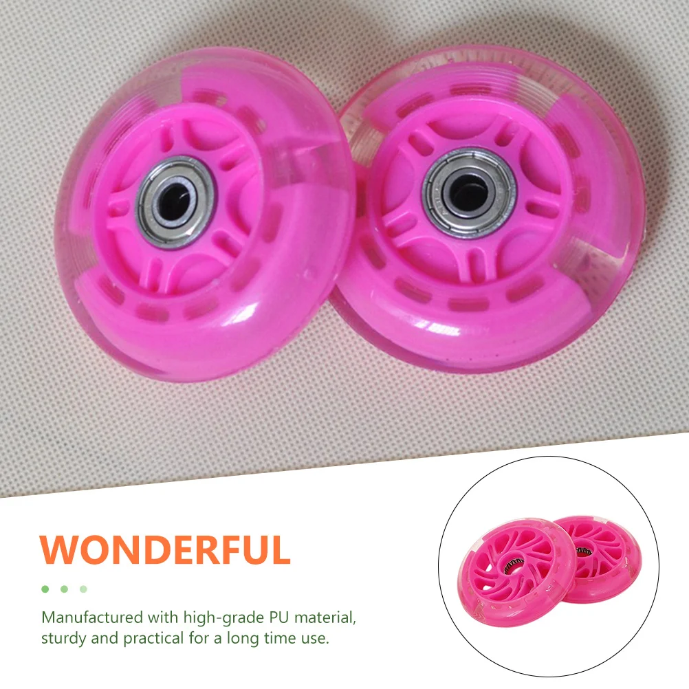 

2Pcs Bike Training Wheels Auxiliary Luminous Quiet Non-Slip Stable Balance Wheels for Bikes Bike Training Mute Wheels,