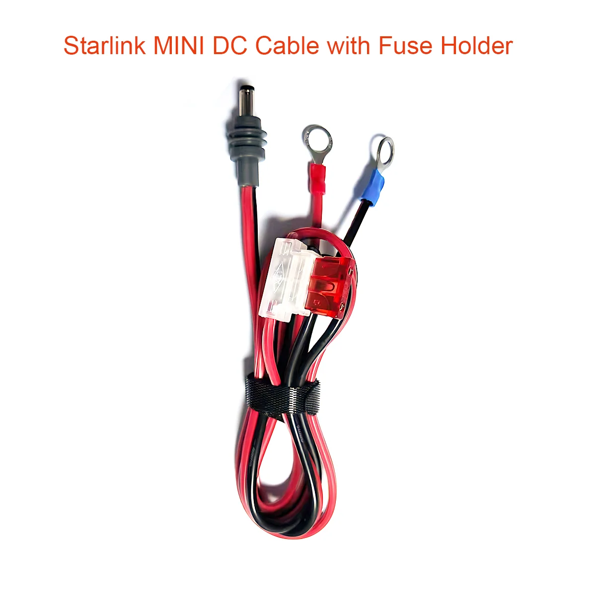 For Starlink Mini Specific Power Cable Waterproof Extension 14AWG Wiring Harness with Automotive Fuse Holder ATC/ATO DC Plug