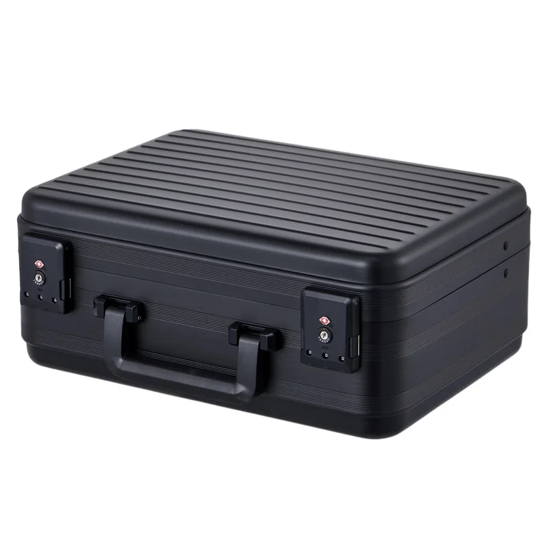 

Aluminum-magnesium alloy portable hardware toolbox, aluminum alloy beauty and makeup instrument