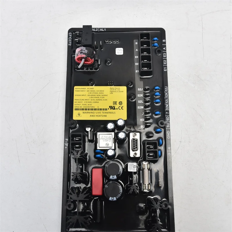 

BE2000E Marathon Generator Автоматический регулятор напряжения AVR Цифровой модуль управления Регулятор напряжения DVR2000E