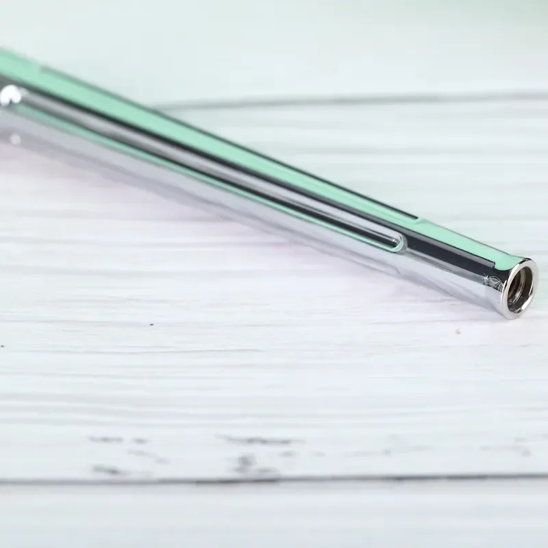 YAQI Durability Chrome Color Brass Safety Razor Handle 95mm Length And 7.5-12mm Diameter Lightweight Mens Shaving Razor Handle