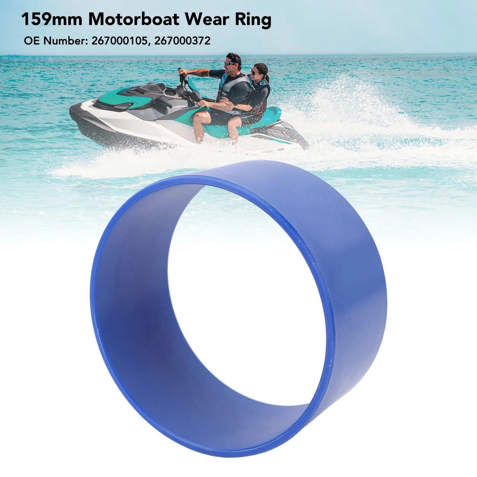 

Wear Ring Smoother Operating 159mm Motorboat Wear Ring High Strength Enhanced Durability 267000105 for RXP RXT RXP-X RXT-X GTR