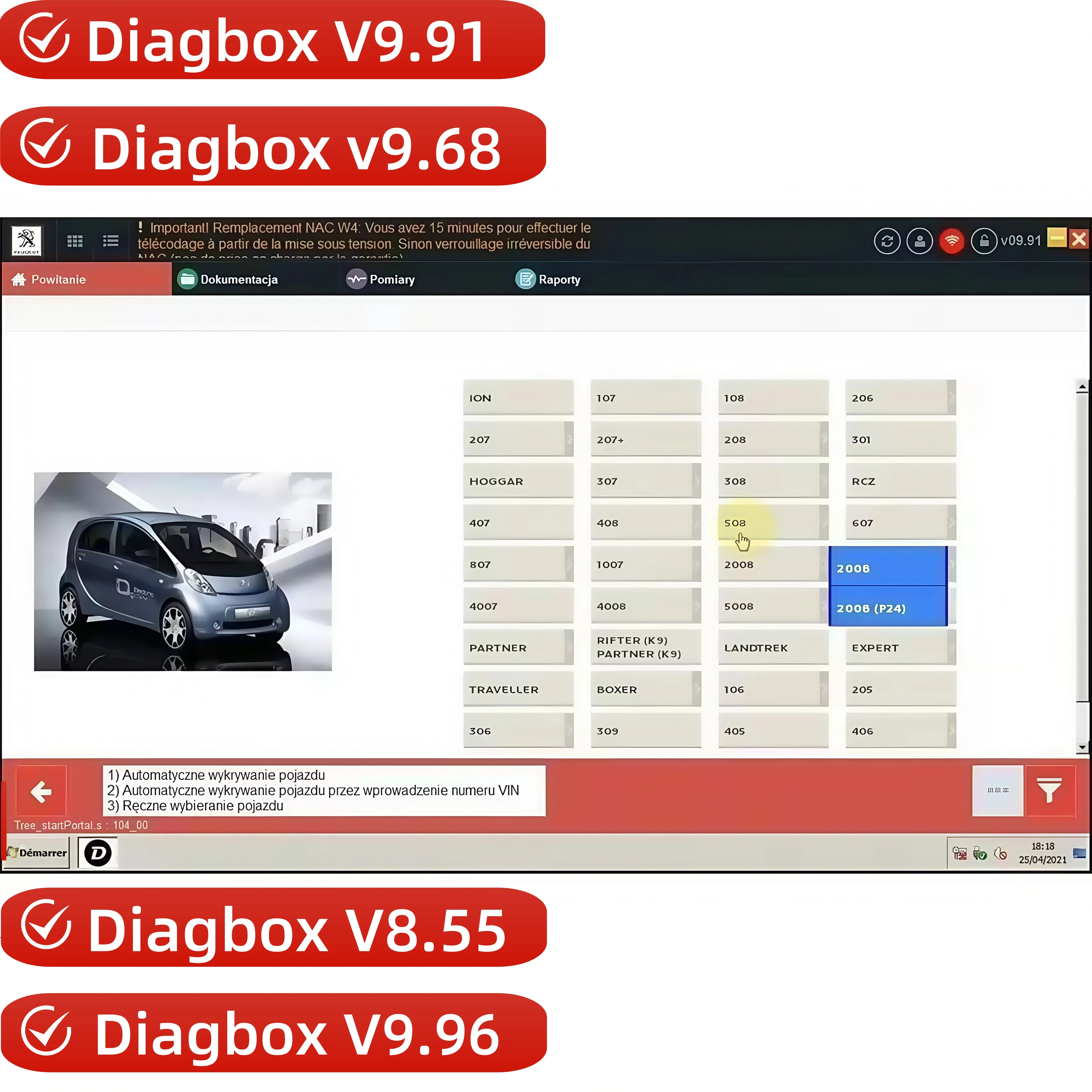 2025Lexia3 Diagbox V9.91 v9.68 diagnosis V7.83 PP2000 V48/V25 Lexia-3 For Citroen/Peugeot Car Diagnostic Tool Software downloadL