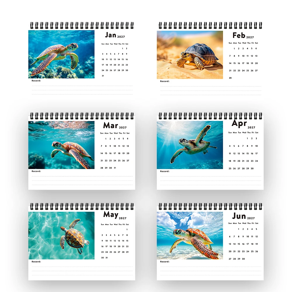 1 قطعة 2026-2027 تقويم موضوع المحيط ، مخطط شهري لمدة 24 شهرًا ، تقويم سطح المكتب ، هدية مثالية لأعياد الميلاد وعيد الميلاد ورأس السنة الجديدة #5