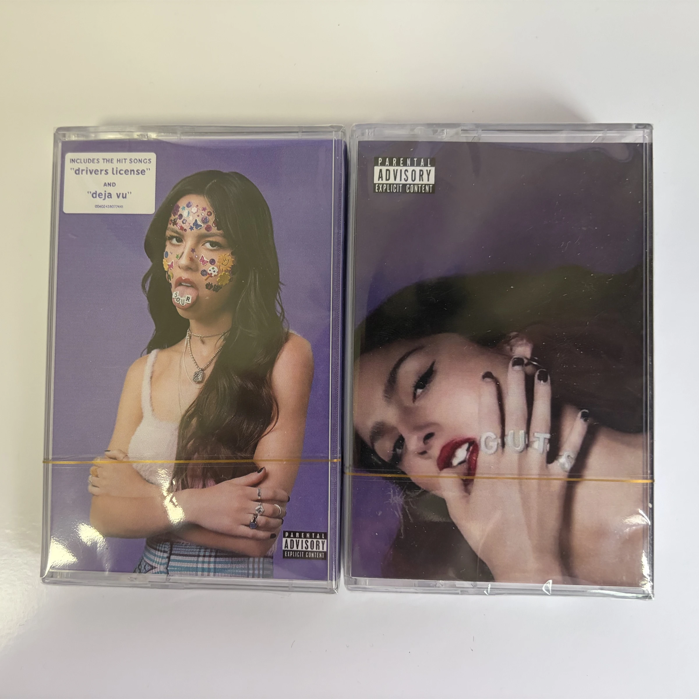 Olivia Rodrigo Music Tape SOUR GUTS Album Drivers License 2Pcs Audio Cassettes Walkman Car Party Music Cassette Soundtracks Box