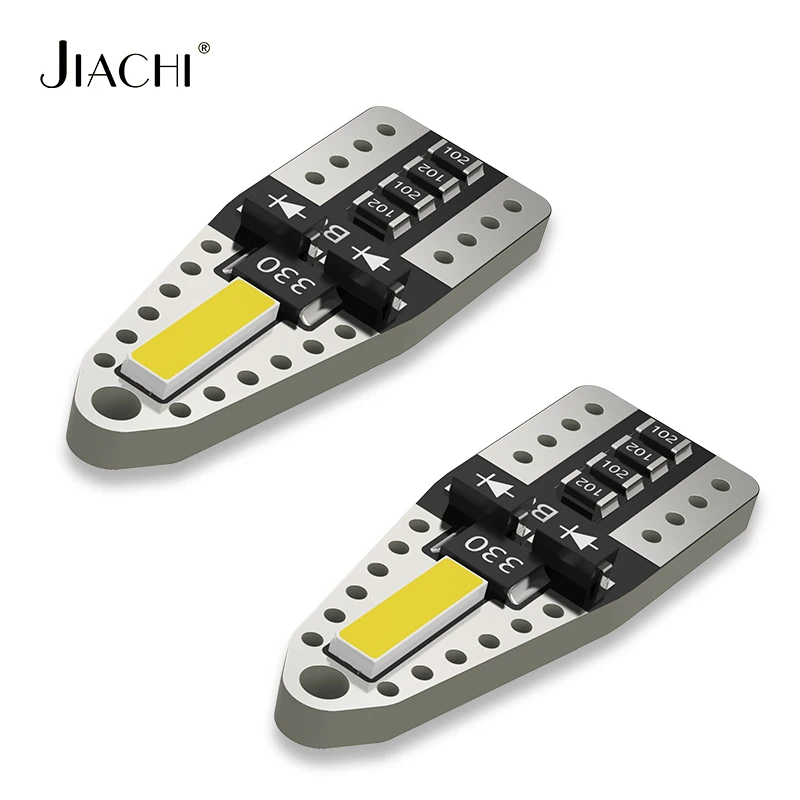 

Jiachi 2PCS W5W T10 LED CANBUS No Error 12V Super Bright White 6000K Car Interior Side Light 194 168 7020 SMD LED Auto Bulb Lamp
