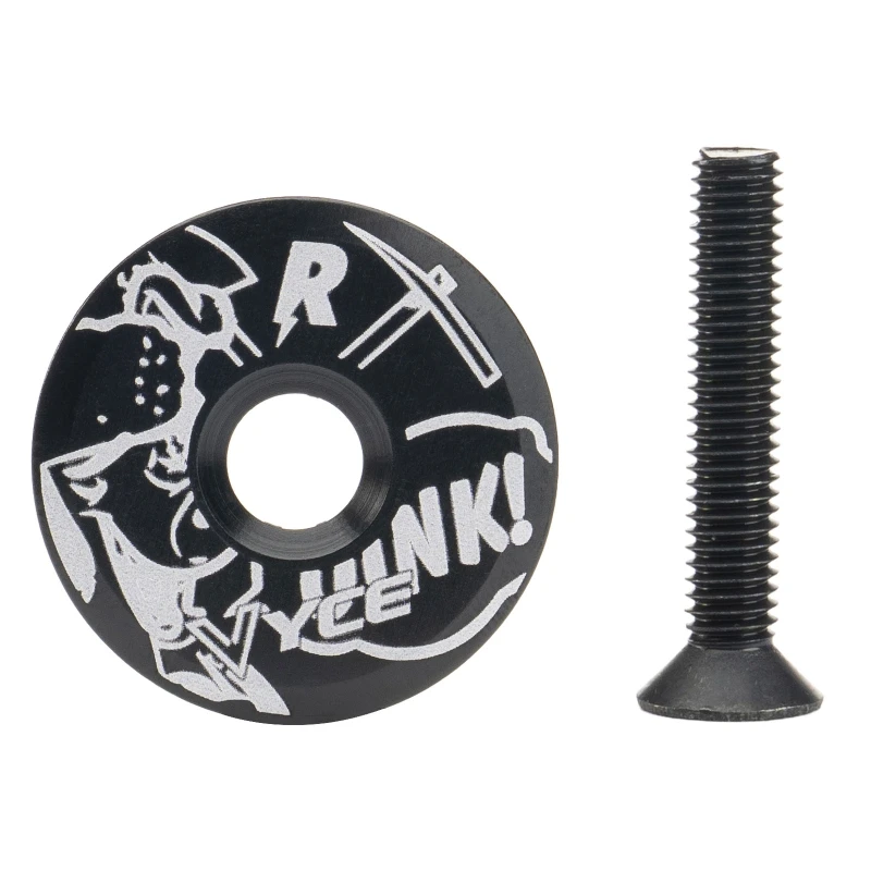 Bike Stem Top Cap Aluminum Alloy Headset Top Cap 31.7mm Diameter with Bolt for MTB Front Fork Stem Cover Accs