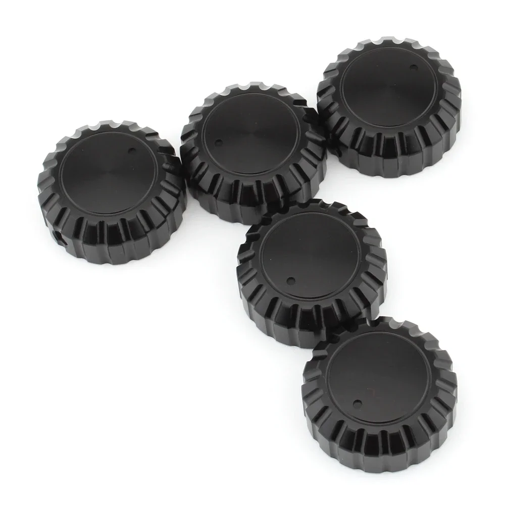Radio stereo volume control rotary button Knobs trim kit For Honda Goldwing GL1500 1988-2000 aluminum 5Pcs Black accesorios Moto - Image 4