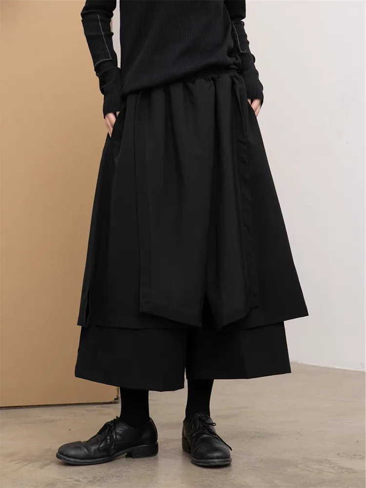 

High Waist Slimming Casual Nine-Five Pants Pure Color Asymmetrical Split plus Size Women's Spring Summer Faionable Versatile