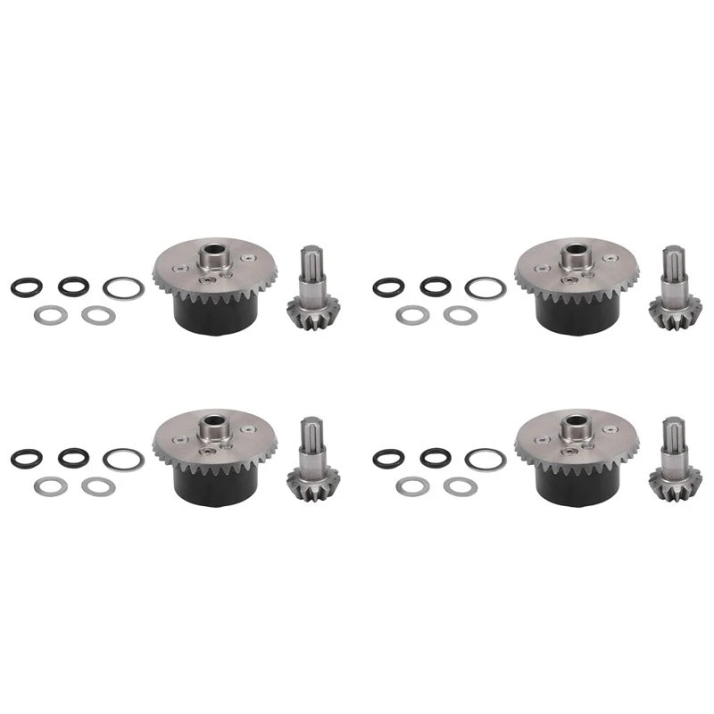A48U 4X Metal Diff Case Diff Gear 37T Input Gear 13T For ARRMA 1/10 Kraton Senton Big Rock Granite Outcast 4X4 Parts,5