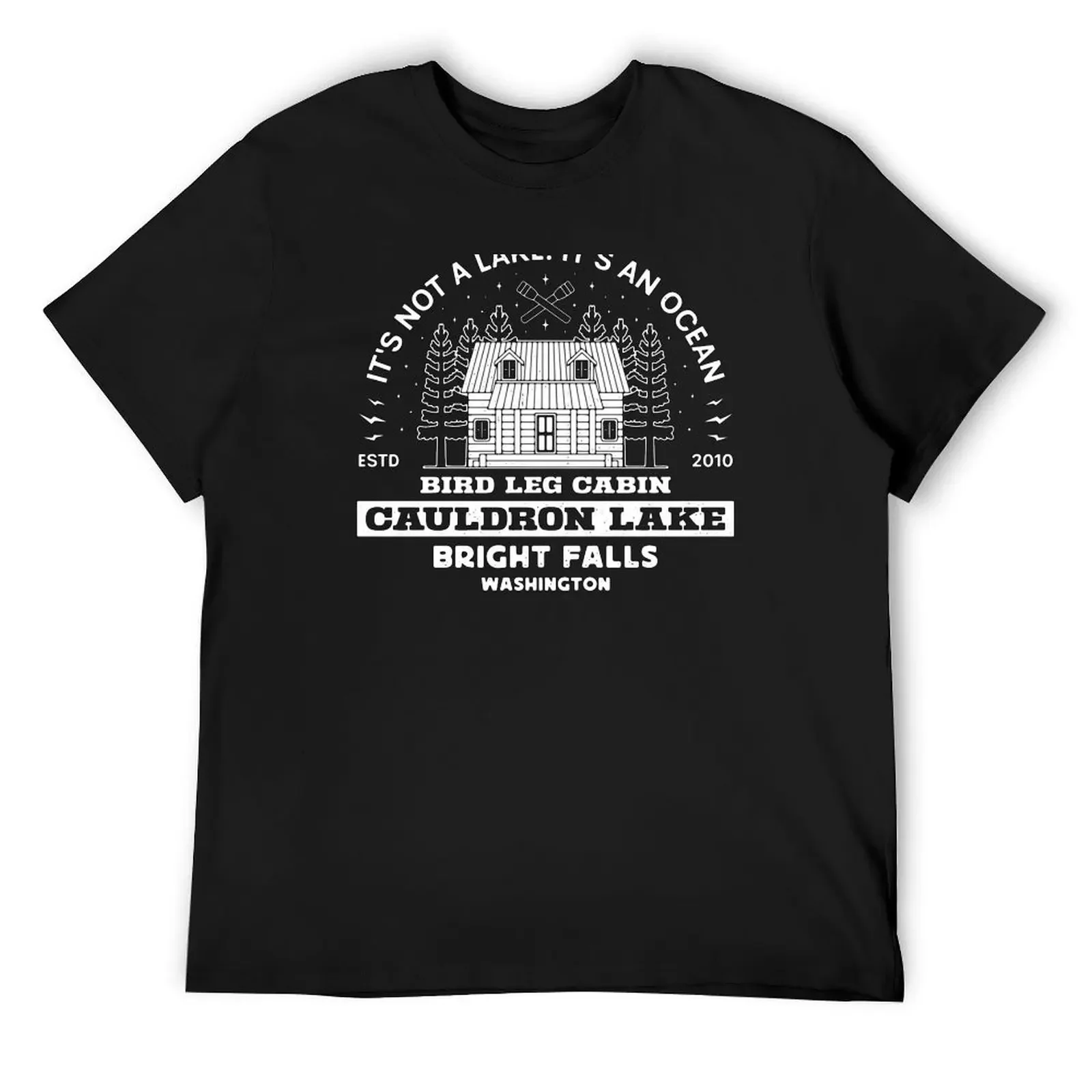 

Cauldron Lake Cabin Emblem T-Shirt essential t shirt sports fans oversizeds Funny t-shirts slim fit t shirts for men
