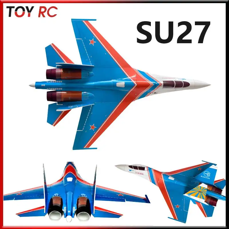 Modelo de Hobby Su-27 com Controle Remoto, Modelo RC Montado, Ornamento de Mesa, Aeronave em Escala de Asa Fixa